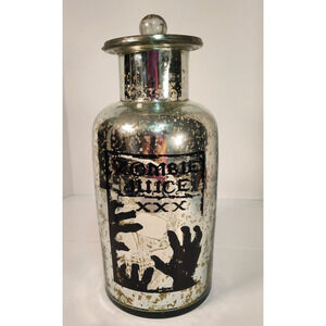 Zombie Juice Glass Jug Heavy & Tall 13" Halloween Decoration (G2)